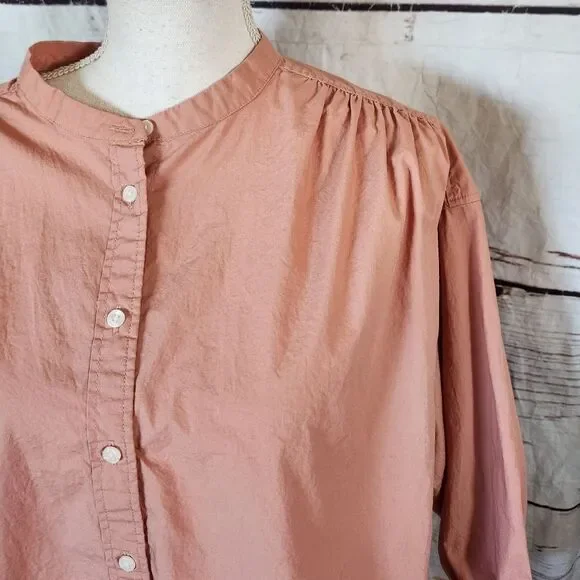 Boden Relaxed Poplin Top Size 12 - Picture 5 of 7